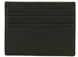 319 Футляр для визиток плоский (Street) (черный/натуральная кожа/Dimanche)