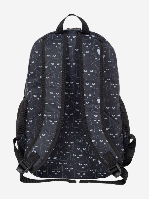 П17001 Рюкзак Polar NEW Кошки черные (Черный/29*43*13/полиэстер/0,4 кг/16 литров/Polar)