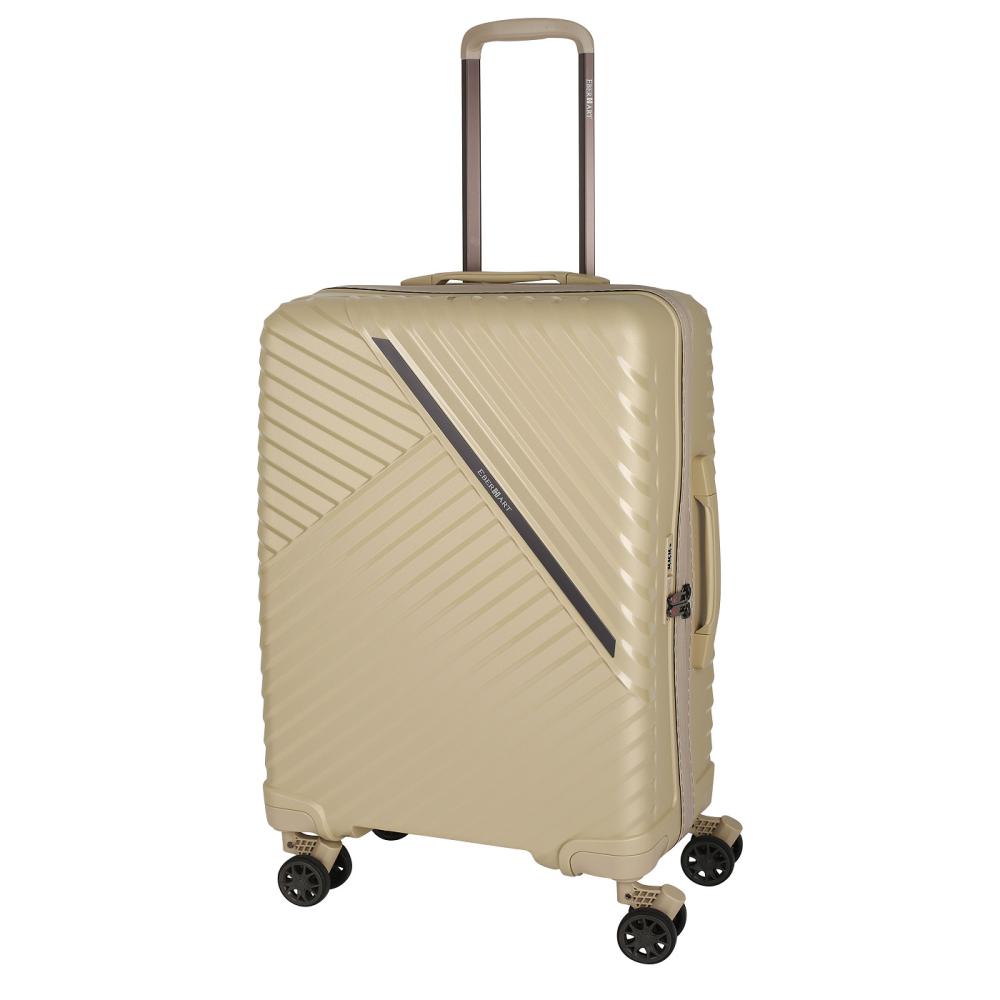 10M-004-420 Чемодан 4-х колесный (Бежевый/37*55*20/полипропилен/S/2,8 кг/40 литров/Eberhart)