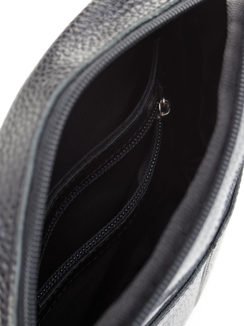 21131 Сумка мужская натуральная кожа (Черный/18*16,5*4/натуральная кожа)