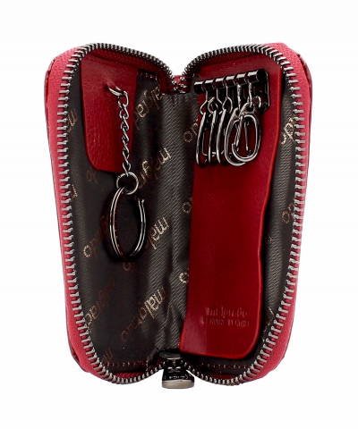 49007-44# Red Ключница (Malgrado) (красный/13*8*2/натуральная кожа/Malgrado)