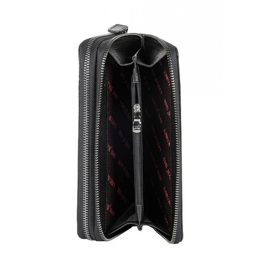 0890-53 Клатч натуральная кожа KARYA (Черный/21*12*5/натуральная кожа/KARYA)