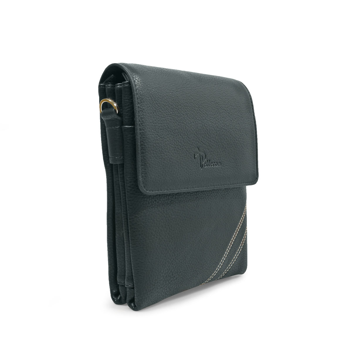 812-81284-1 Сумка мужская (Пеллекон) (Черный/18*24*4/Экокожа)