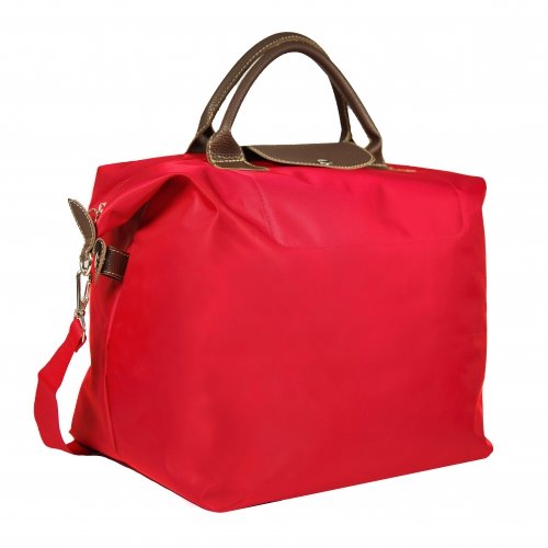 2-313 Сумка дорожная сатин/красный (Ручная кладь ПОБЕДА) (Красный/30*36*27/текстиль/ANTAN)
