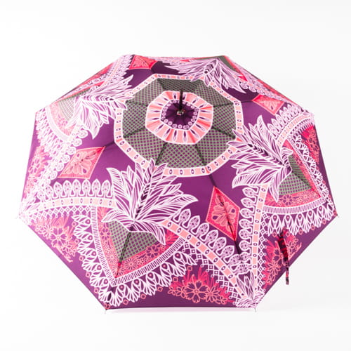 RV-41627 Зонт женский, трость, полуавтомат (эпонж/Russian Look)