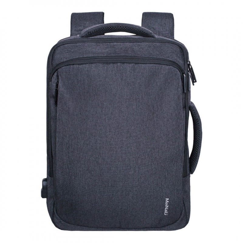 023 черный Молодежный рюкзак MERLIN  (Черный/27*38*10/полиэстер/MERLIN)