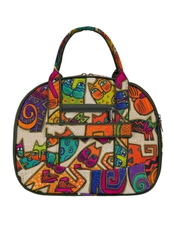 КС-08р-1 Саквояж дизайн кошки бежевый (Бежевый/30*37*22/полиэстер/NTL Continent)