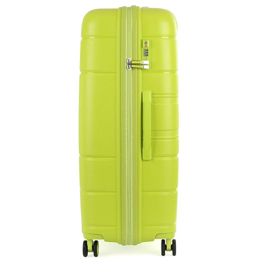 EN9520-24-11 Чемодан 4-х колесный 100% полипропилен FABRETTI (Зелёный/45*66*26/полипропилен/M/FABRETTI)