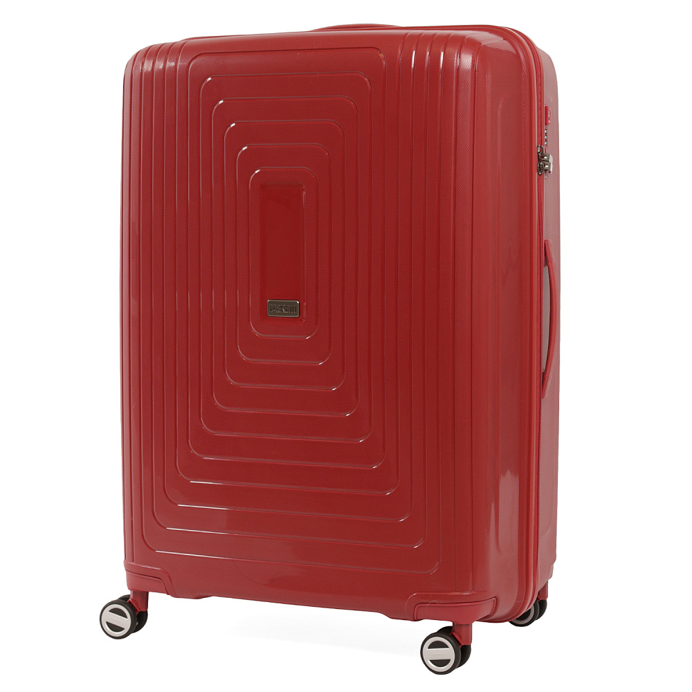 EN3520-28-4 Чемодан 4-х колесный 100% полипропилен FABRETTI  (Красный/54*78*32/полипропилен/L)