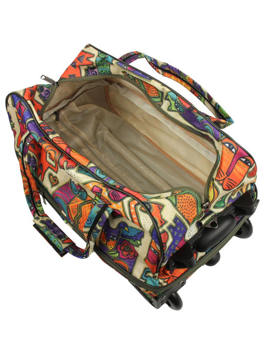 М-118 Сумка на колёсах кошки бежевый (Бежевый/50*32*30/полиэстер/NTL Continent)