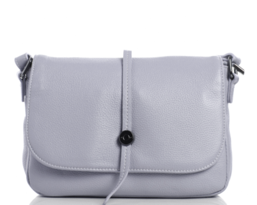 015К Сумка женская натуральная кожа (пурпурный) (Сиреневый светлый/натуральная кожа/Redmond)