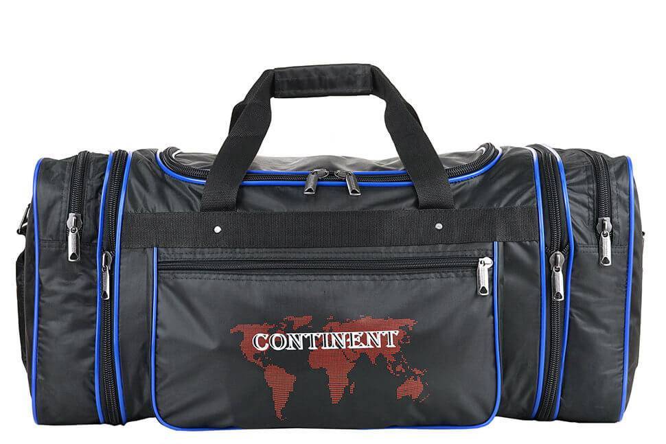 М-313р Сумка спортивная нейлон черный-синий (Черный/синий/нейлон/NTL Continent)
