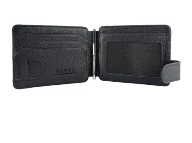 0044-45 Картхолдер натуральная кожа KARYA (Черный/11*9*1/натуральная кожа/KARYA)