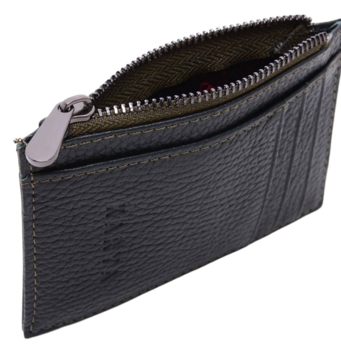 0042-030 Картхолдер натуральная кожа KARYA (Зелёный/12*8*0,5/натуральная кожа/KARYA)