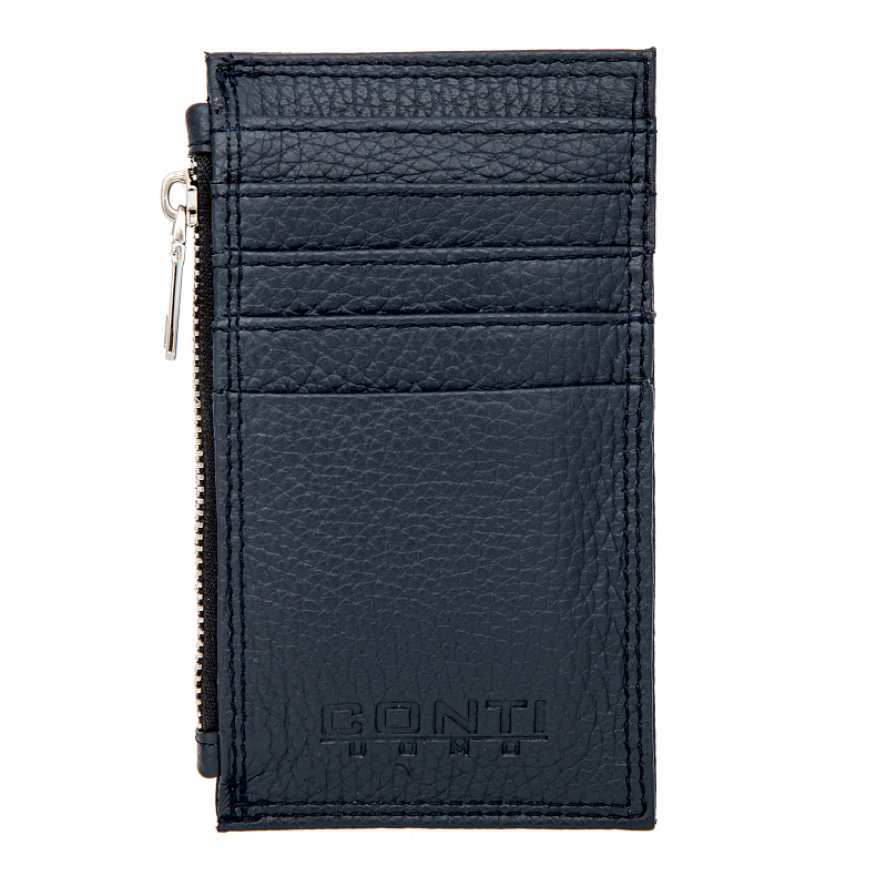 15-34 blue Картхолдер Conti UOMO (синий/7,5*13,5*1/натуральная кожа/Conti Uomo)
