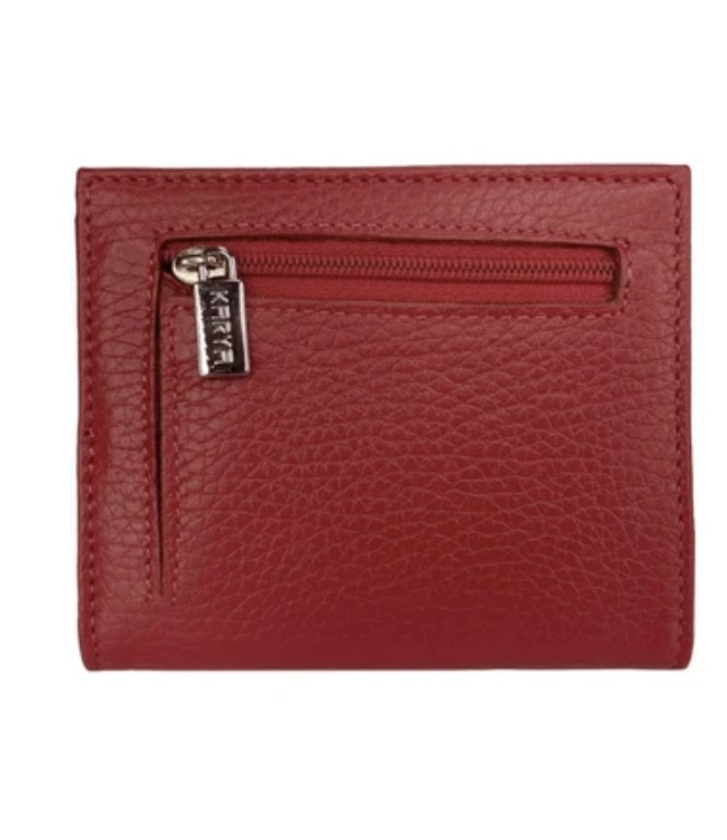 0020-46 Картхолдер натуральная кожа KARYA (Красный/10*9*1/натуральная кожа/KARYA)