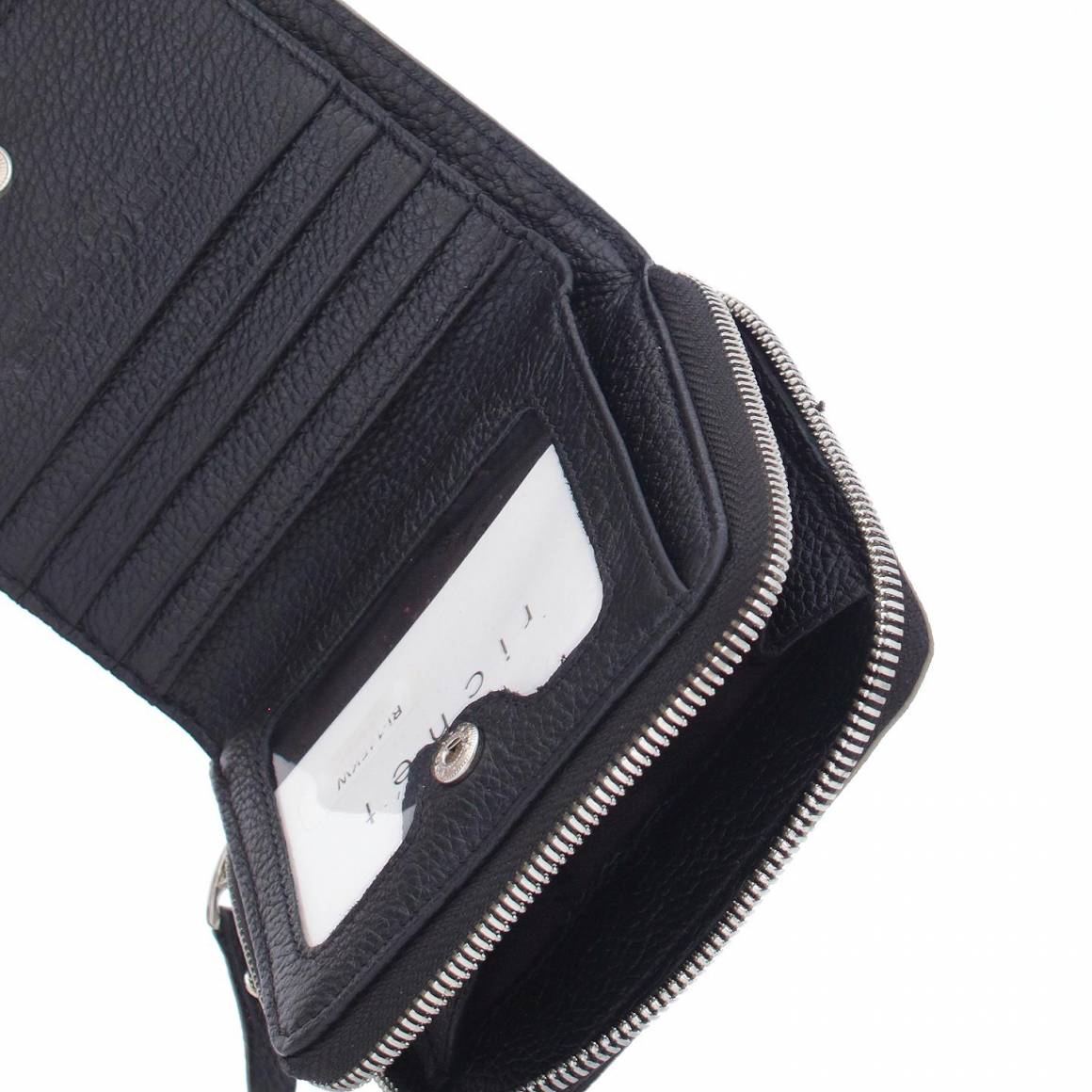 Ri-145KW Портмоне женское Черный (Черный/10,5*10*2,5/натуральная кожа/Richet)