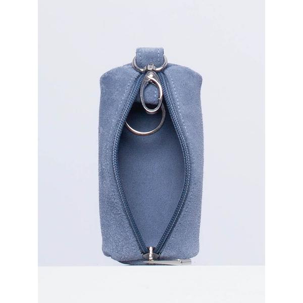 Ri-035KLC Ключница Голубой замша (голубой/13*4,5*4,5/натуральная замша/Richet)