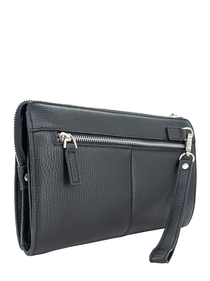 102-33423-1 Клатч мужской кожа (Пеллекон) (черный/25*16*4,5/натуральная кожа/PELLECON)