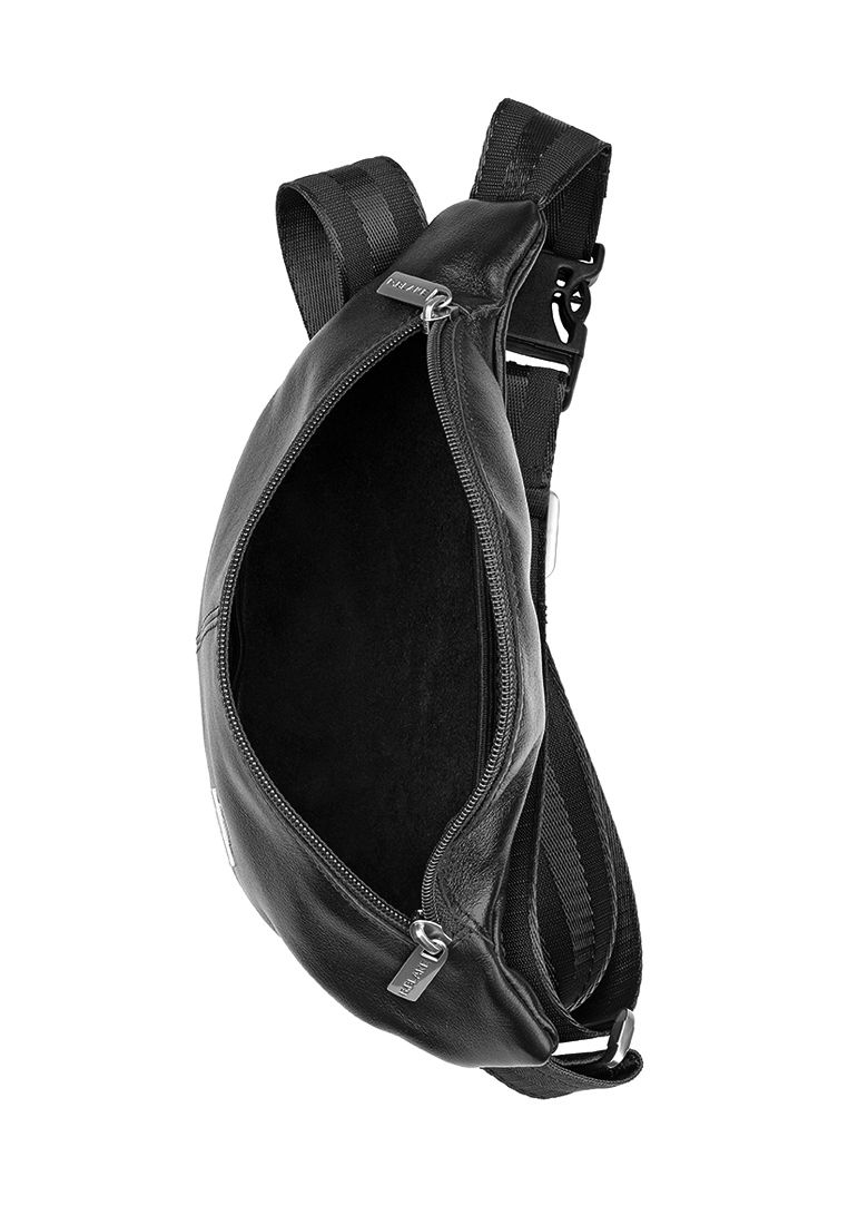72806 Сумка поясная НИК BLACK кожа черный (Черный/23*11*5/натуральная кожа/R.Blake)