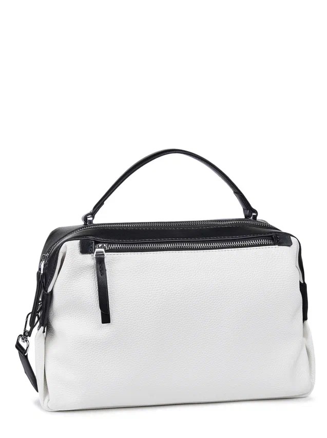 116-180-30 Сумка женская (белый/чёрный) (белый/чёрный/34*22*11/экокожа/Hogerland)