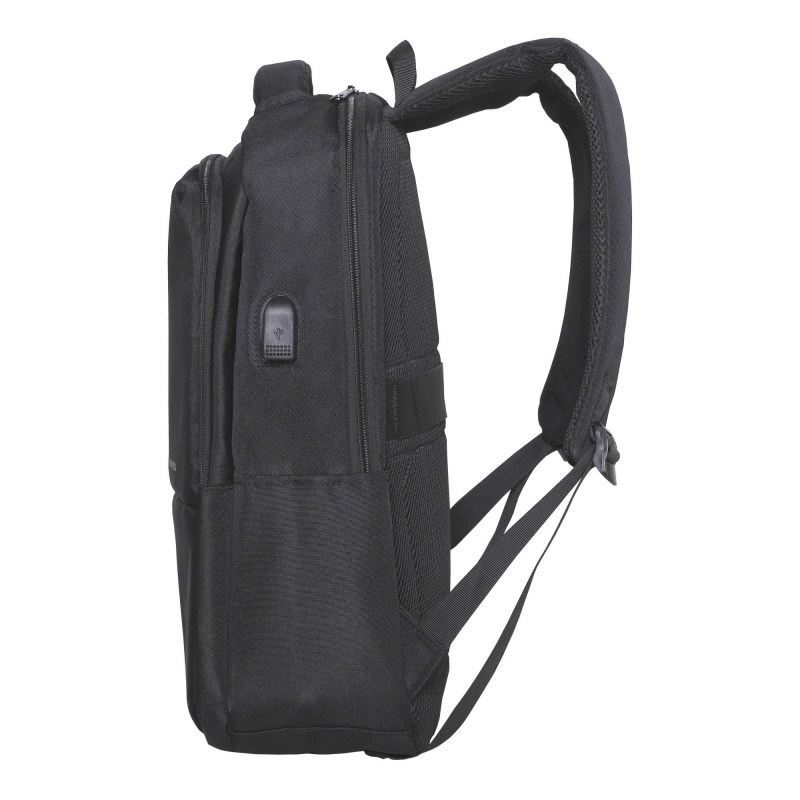 0968 черный Молодежный рюкзак MERLIN  (Черный/22*37*10/полиэстер/MERLIN)