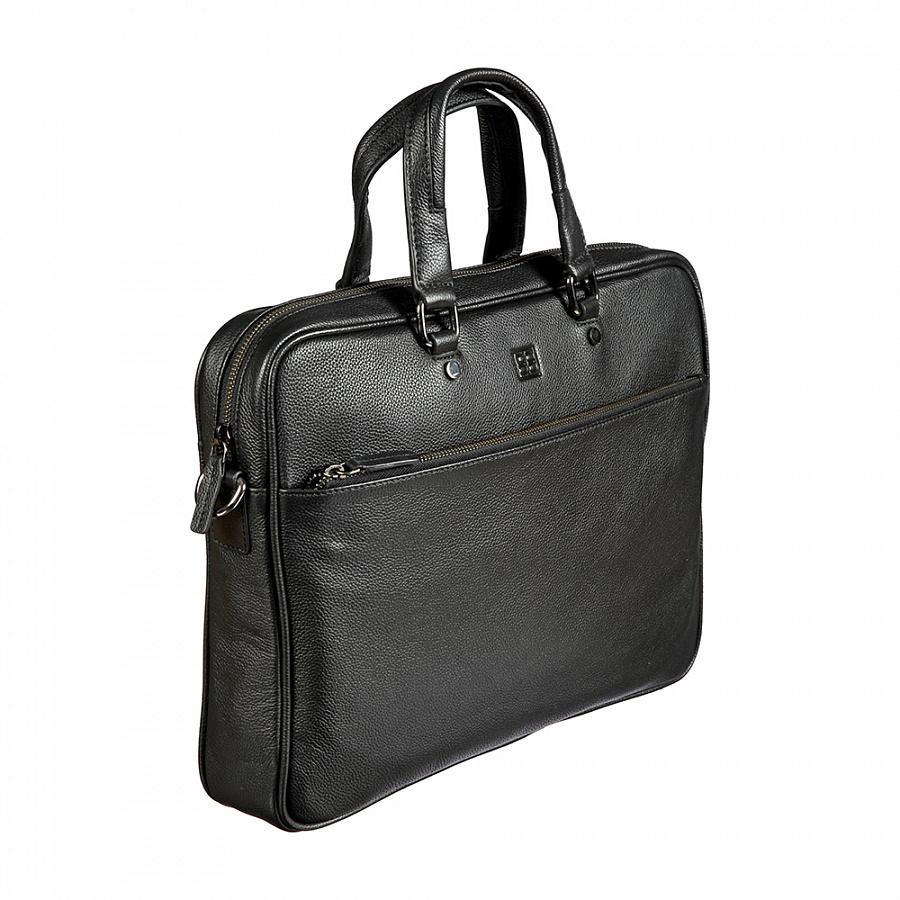 010-2811 (denim black) Бизнес-сумка Sergio Belotti (черный/36*27*4/натуральная кожа/Sergio Belotti)