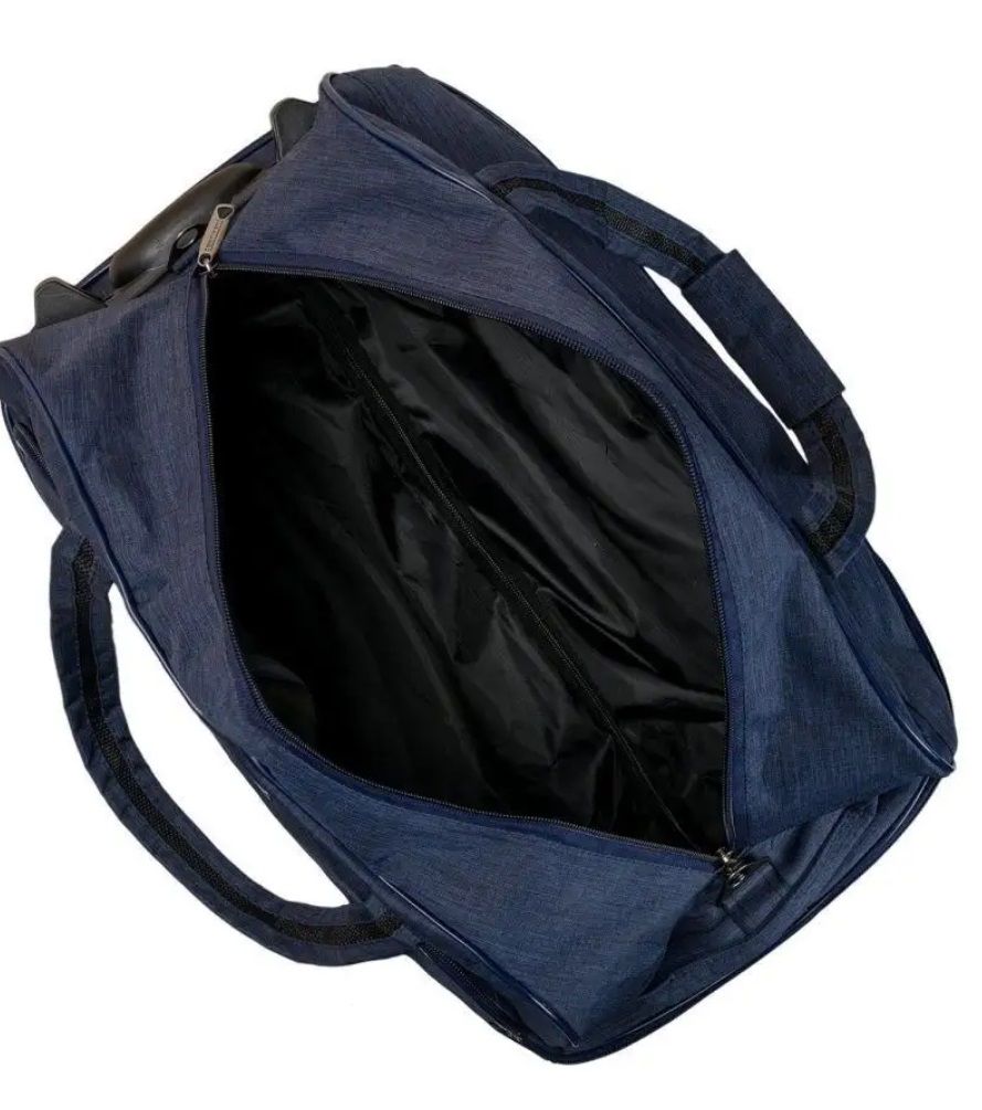 М-118 Сумка на колёсах катионик синий (Синий/50*32*30/полиэстер)