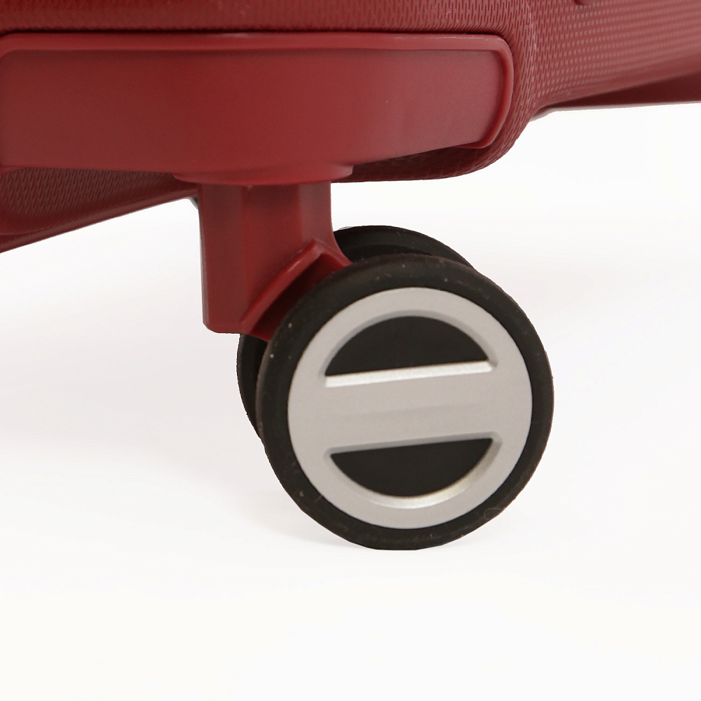 EN3520-20-4 Чемодан 4-х колесный 100% полипропилен FABRETTI  (Красный/39*54*25/полипропилен/S)