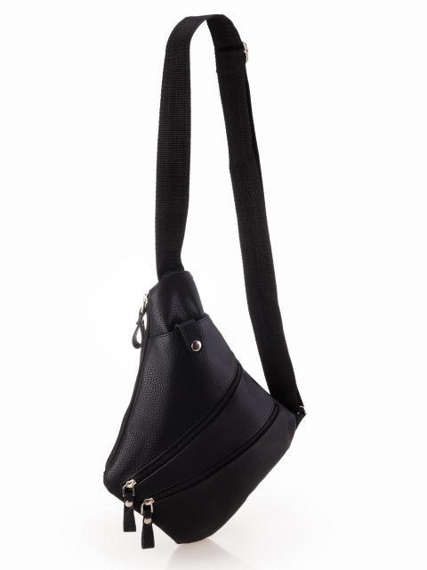 3663 Сумка-рюкзак на одной лямке (черный) (Черный/23*32*1,5/Экокожа/Redmond)