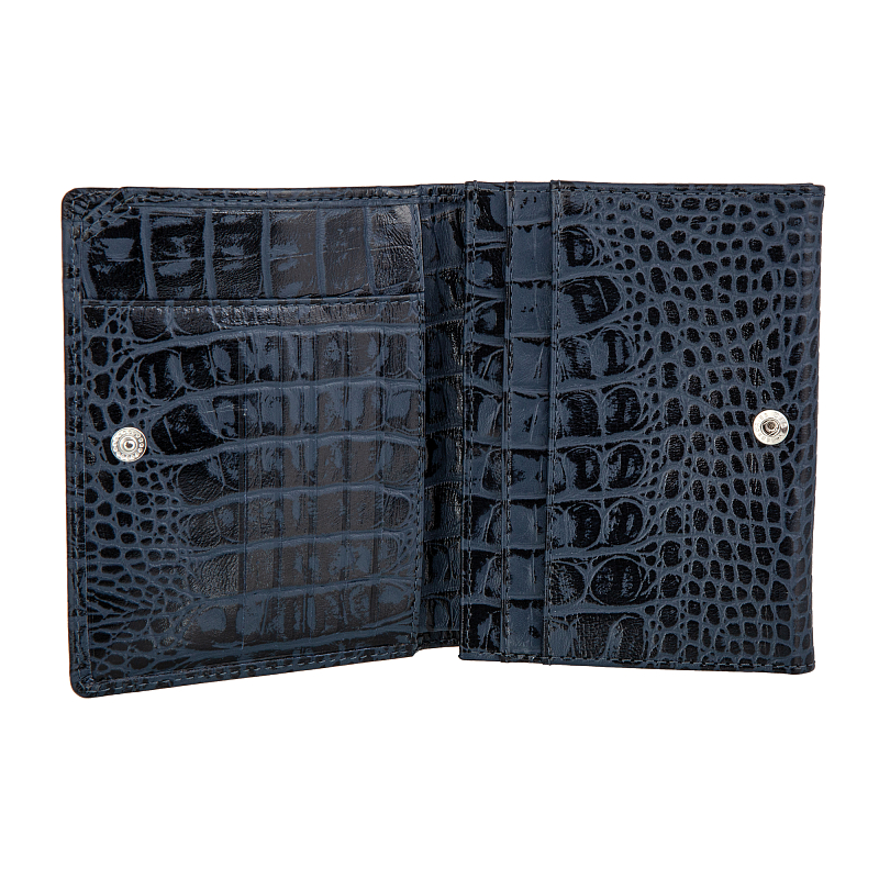 7501 (croco blue) Портмоне Sergio Belotti (синий/11*14*3/натуральная кожа/Sergio Belotti)