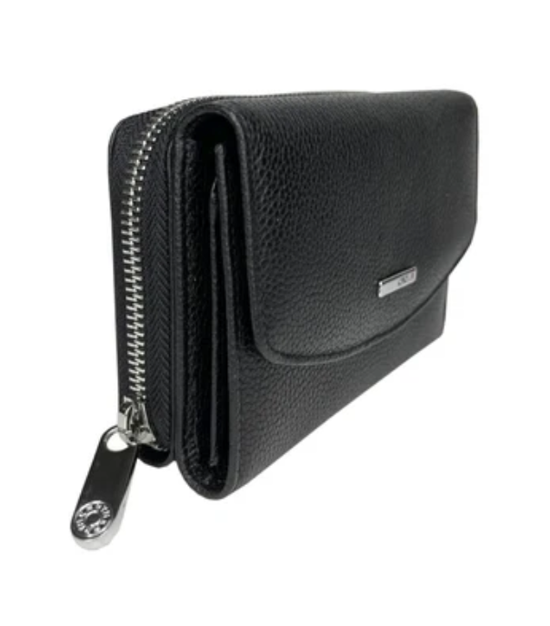 1192-45 Портмоне натуральная кожа KARYA  (Черный/14*10,5*4/натуральная кожа)