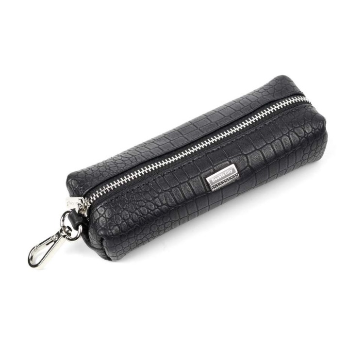 063-DC9-46A Ключница (чёрный) (Черный/14,5*4,5*3/натуральная кожа/Doublecity)