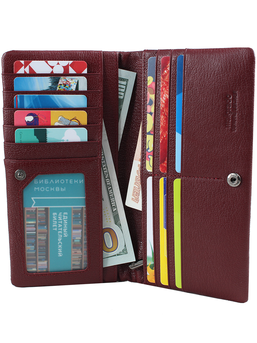 73039М-135 Maroon Кошелек (Malgrado) (бордовый/18,5*9,5*1,5/натуральная кожа/Malgrado)
