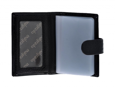 42003-46# Black Визитница (Malgrado) (черный/7,5*11*1,5/натуральная кожа/Malgrado)