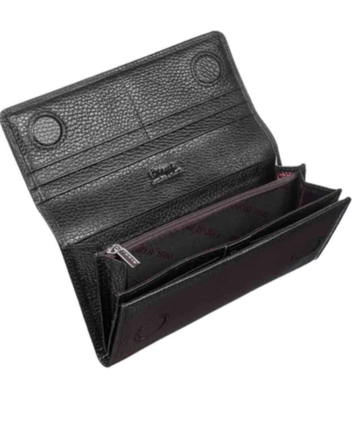 1146-45 Портмоне женское KARYA (Черный/19*10*3/натуральная кожа)