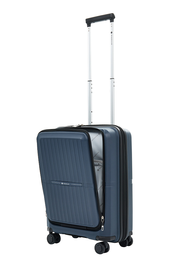 VOCIERMAG4BLUS Чемодан 4-х колесный (Синий/40*55*24/полипропилен/S/2,8 кг/Magellan)