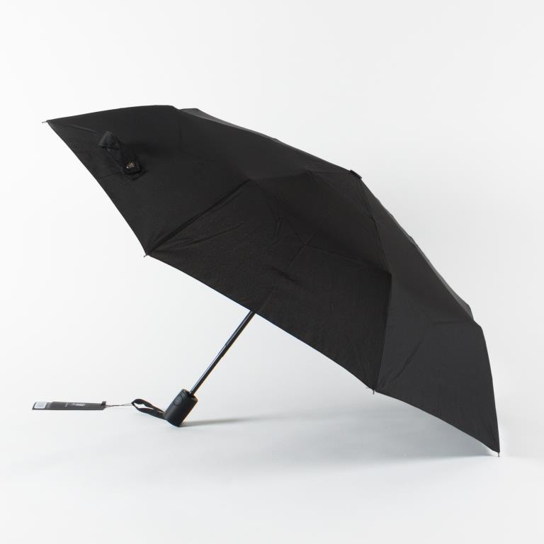RT-33910 Зонт мужской, 3 сл.,полный автомат,пласт.прямая (П/Э) (черный/8-56/эпонж/Jonas Hanway)