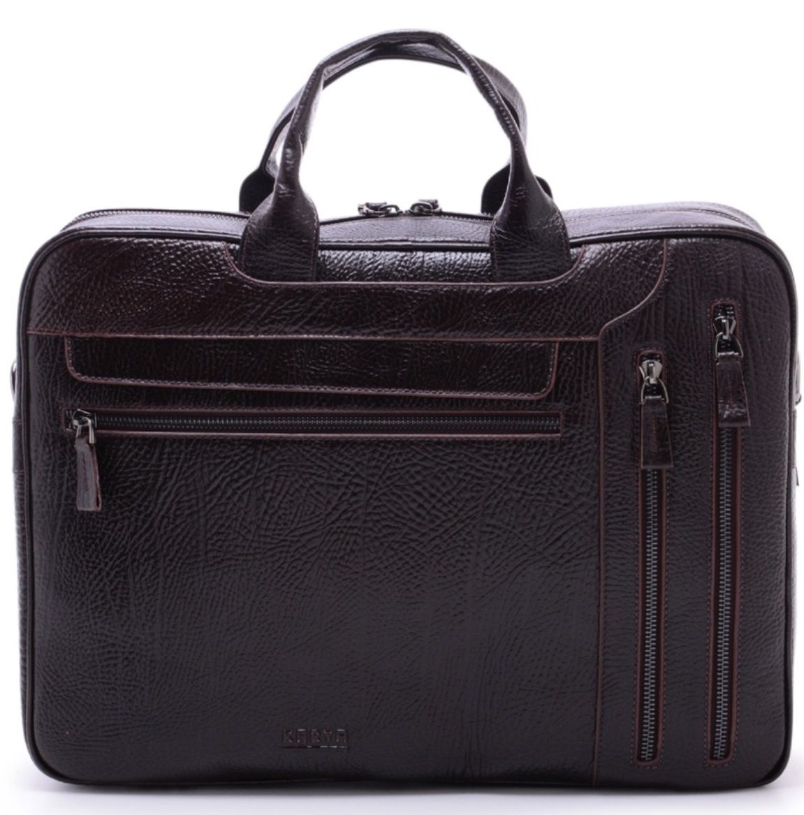 0260-04 Сумка натуральная кожа KARYA (Коричневый/40*33*8/натуральная кожа/KARYA)