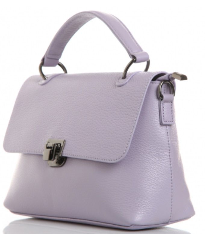 616К Сумка женская натуральная кожа (lavander) (Сиреневый/натуральная кожа)