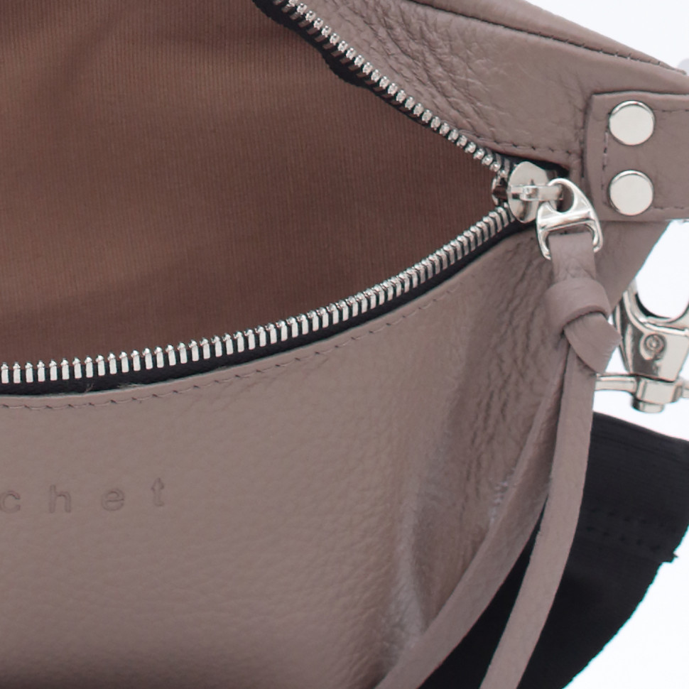 2476LN Сумка женская поясная Бежевый (Бежевый/натуральная кожа/Richet)