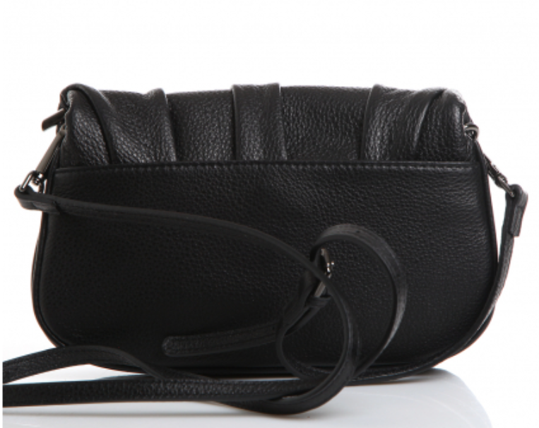 20208К Сумка женская натуральная кожа (черный) (Черный/натуральная кожа)