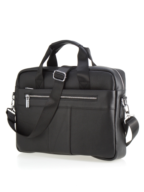 38 Сумка мужская натуральная кожа (Черный/42*32*10/натуральная кожа)