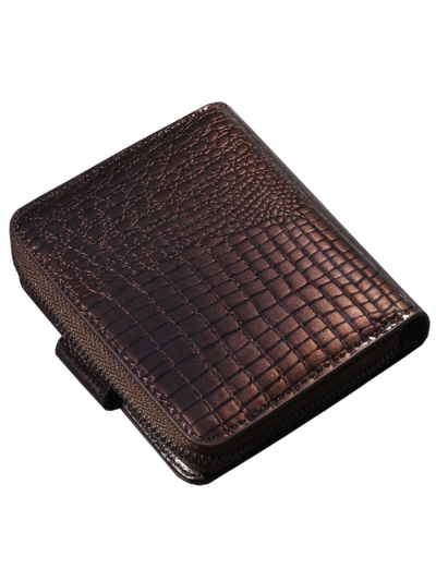 10502-01411# Brown Кошелек Маленький Malgrado (коричневый/10,5*10,5*2,5/натуральная кожа/Malgrado)