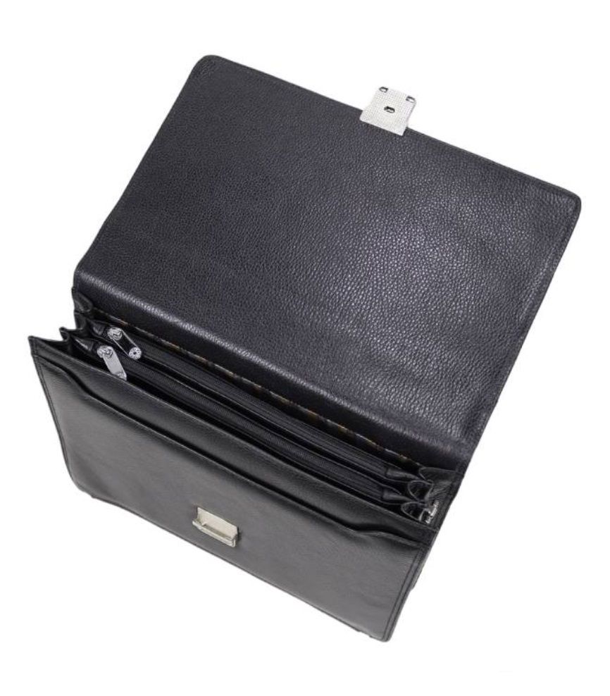 0376-45 Портфель натуральная кожа KARYA (Черный/37*28*7/натуральная кожа/KARYA)