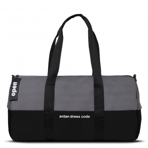 2-316 Сумка дорожная (ПЭ/серо-черный) (Черный/серый/50*30*30/полиэстер/ANTAN)