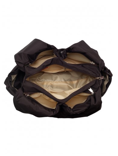 1064 Сумка (1064 Текстиль/шоколадный 221) (Коричневый/39*25*17/полиэстер/ANTAN)