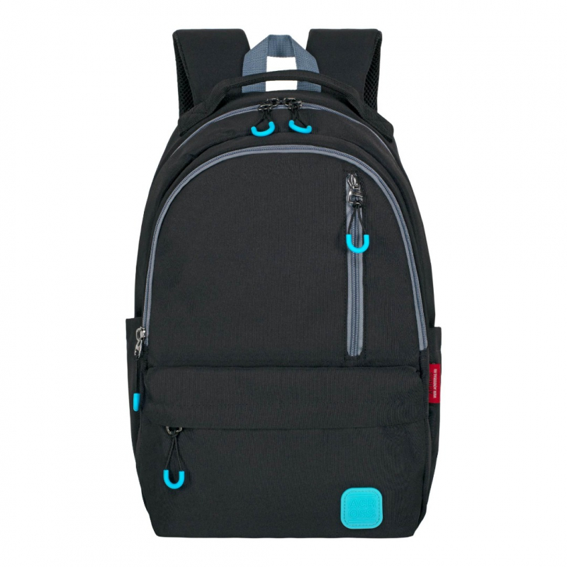 М-3-2 ACROSS Молодежный рюкзак  (Черный/31*45*12/полиэстер/0,7 кг/Across)