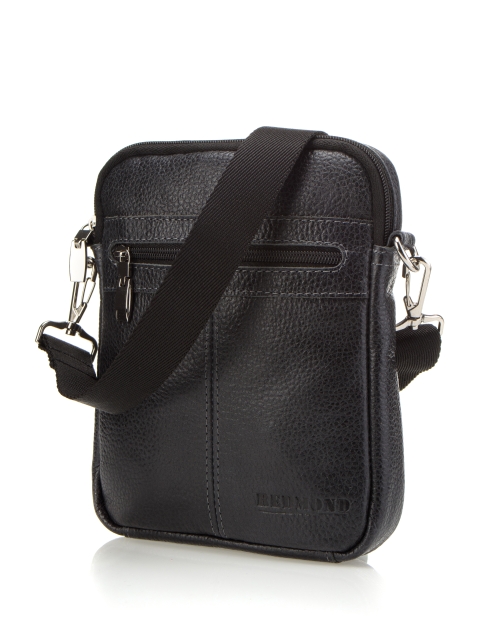 2763 Сумка мужская натуральная кожа (Черный/23*18*4/натуральная кожа)