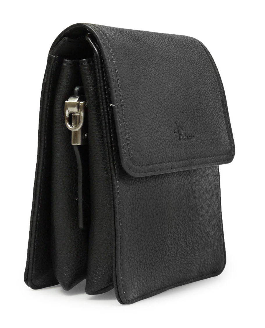 812-81354-1 Сумка мужская экокожа (Пеллекон) (черный/17,5*22*5/экокожа/PELLECON)